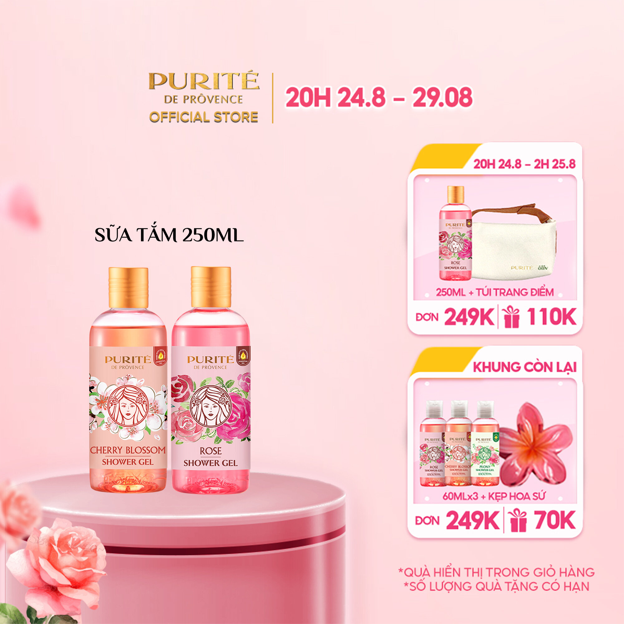 Sữa tắm thiên nhiên purité 250ml