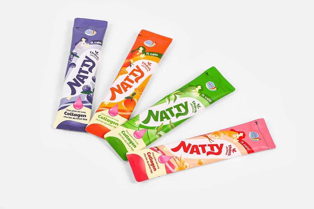 thạch sữa chua long hải Natty collagen(1 gói 500gr)