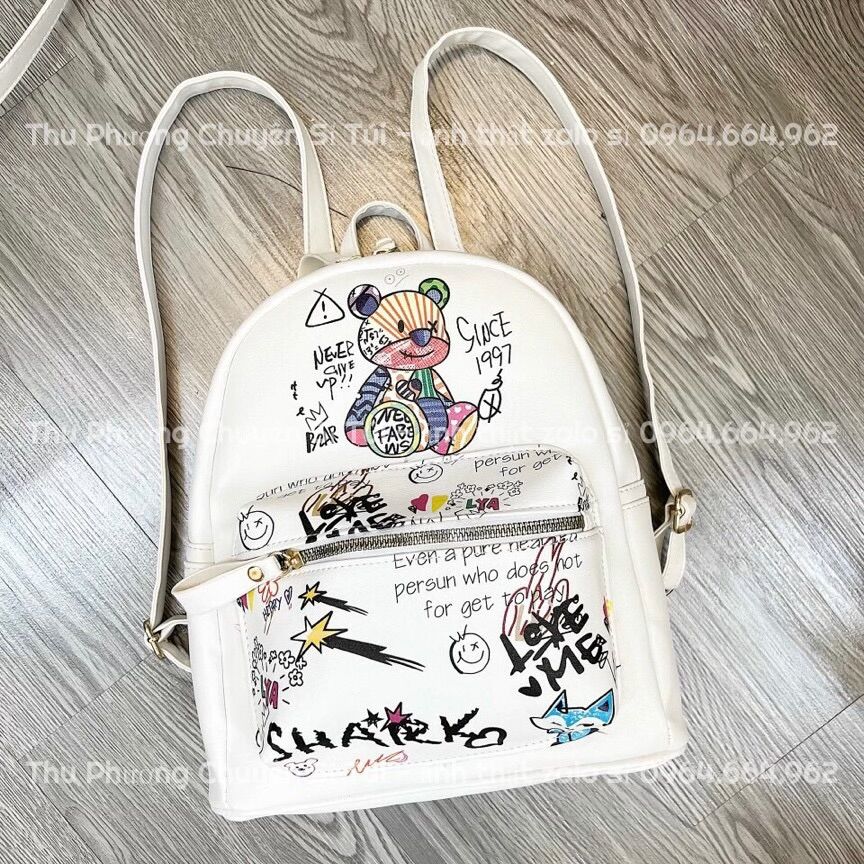Balo nữ hình gấu hottrend 2022 size 24 siêu cute (kèm ảnh thật)