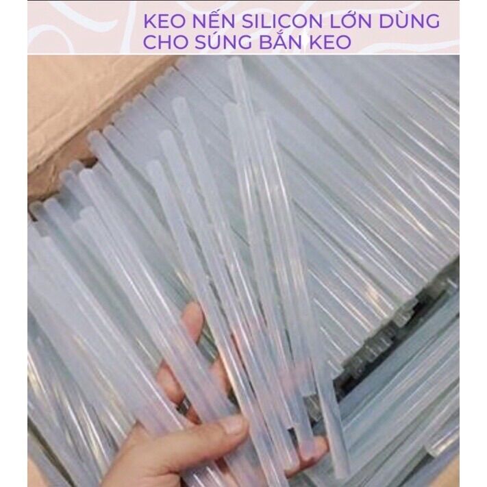 Keo nến silicon nhỏ , to dài 25cm - dùng cho súng bắn keo