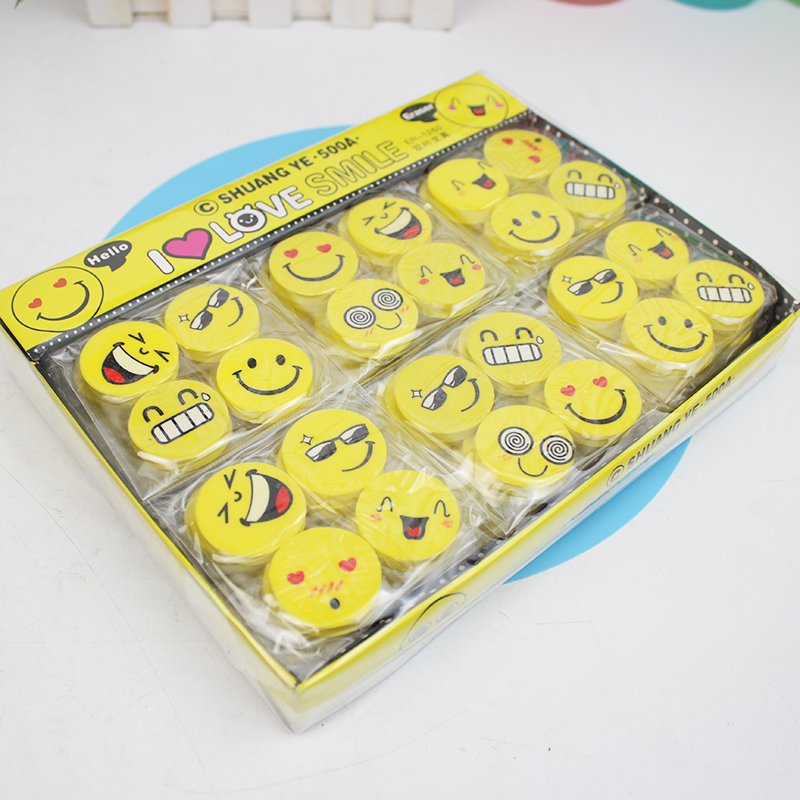 Gôm tẩy chì họa tiết emoji (túi 4 viên)