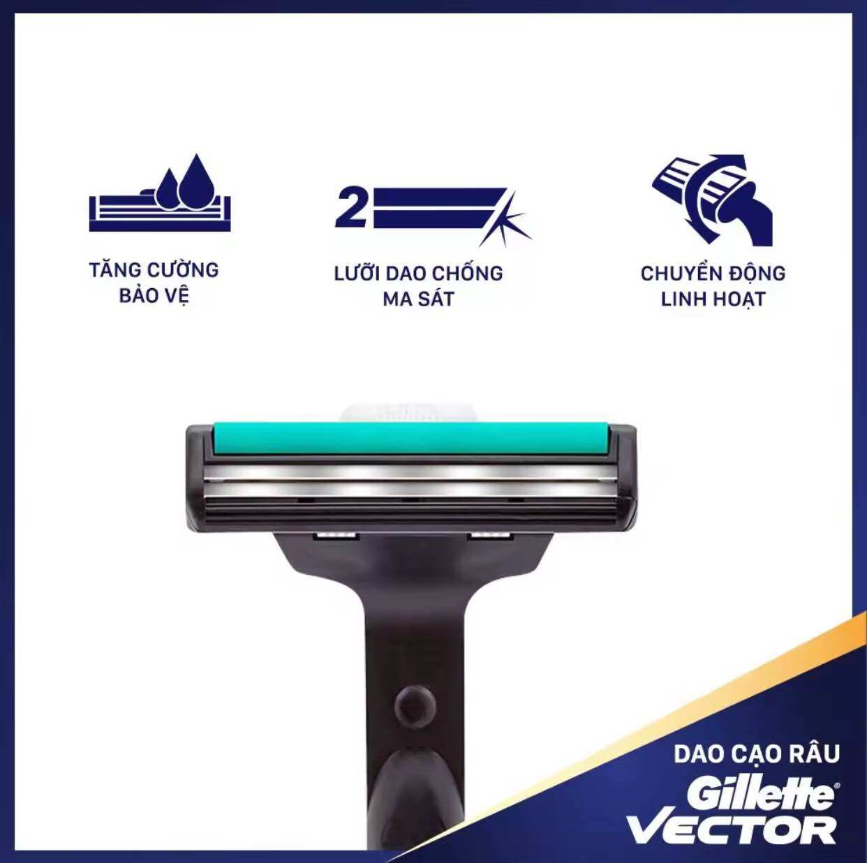 Dao cạo GILLETTE VECTOR 1Up