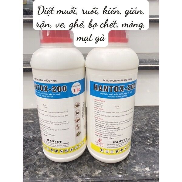 Thuốc diệt muỗi côn trùng Hantox 200 Phòng chống dịch sốt xuất Huyết hiệu quả