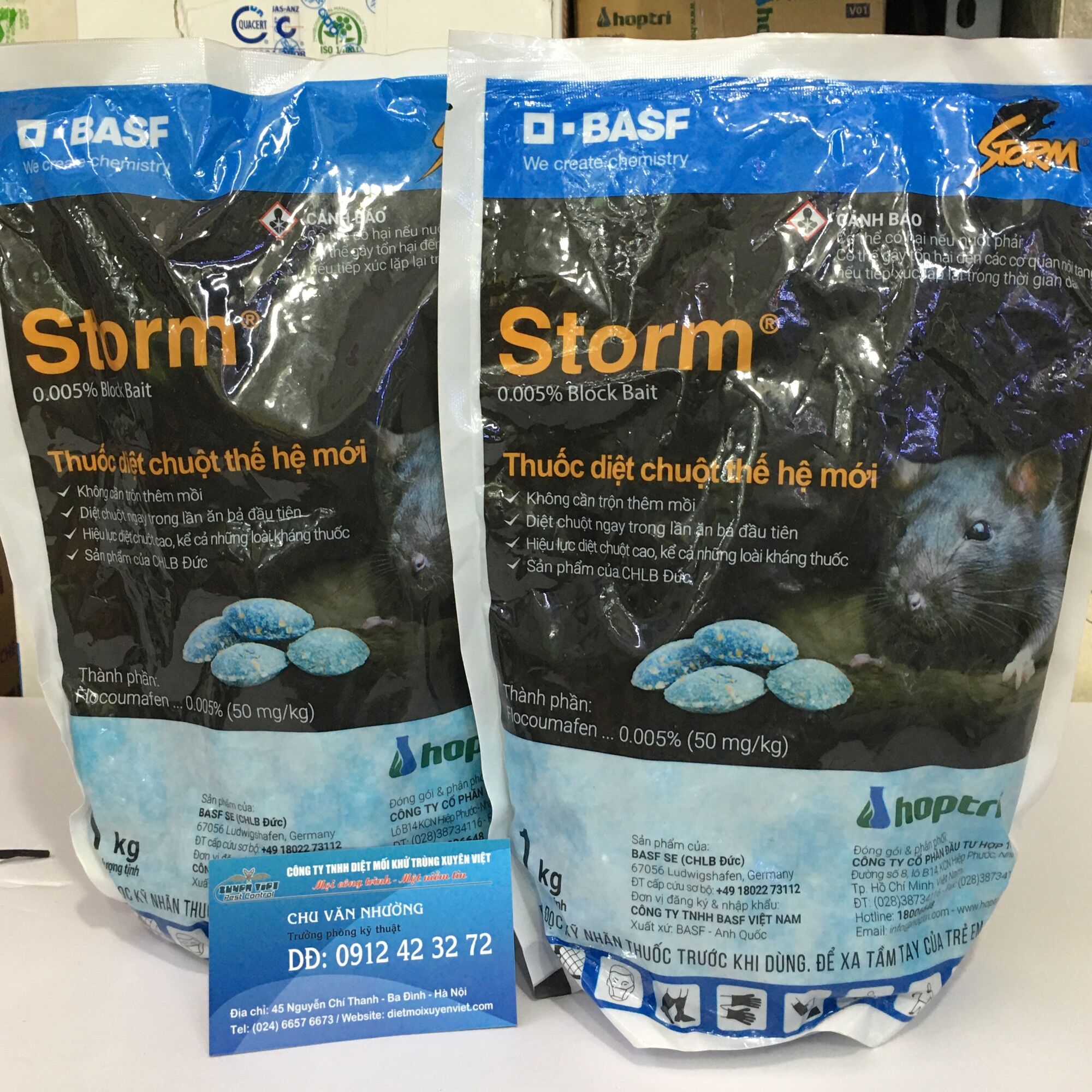 Thuốc diệt chuột sinh học STORM túi 1kg