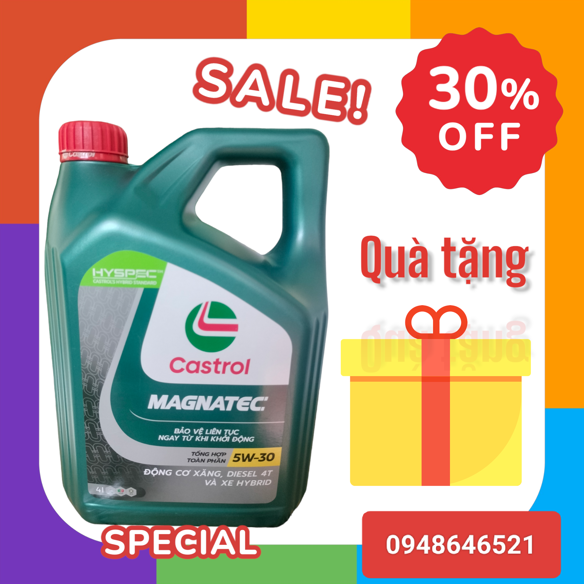 Dầu nhớt động cơ Castrol Magnatec proffecinal 5w30 4L