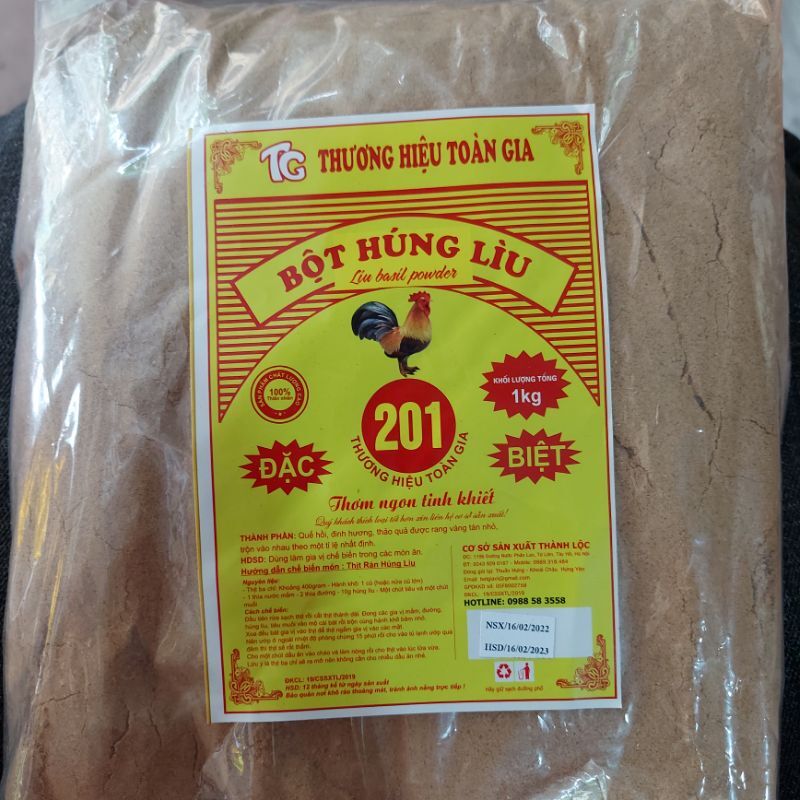 Bột húng lìu toàn gia _ húng lìu gói 1kg. - ảnh sản phẩm 2
