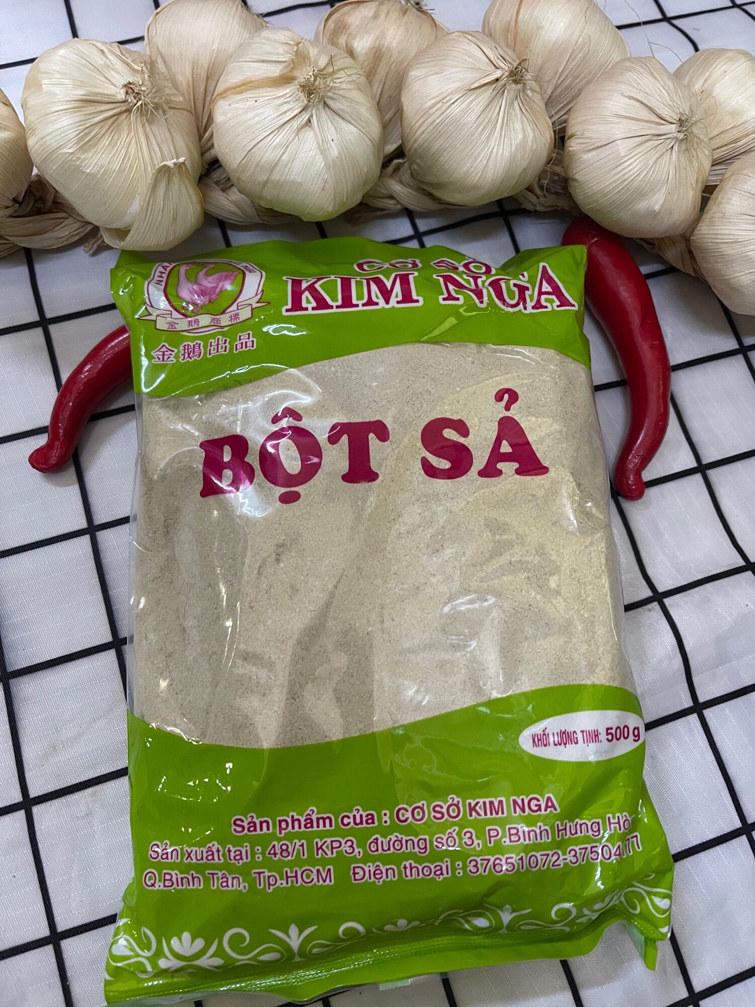 Bột sả hiệu kim nga 100gram - 500gram