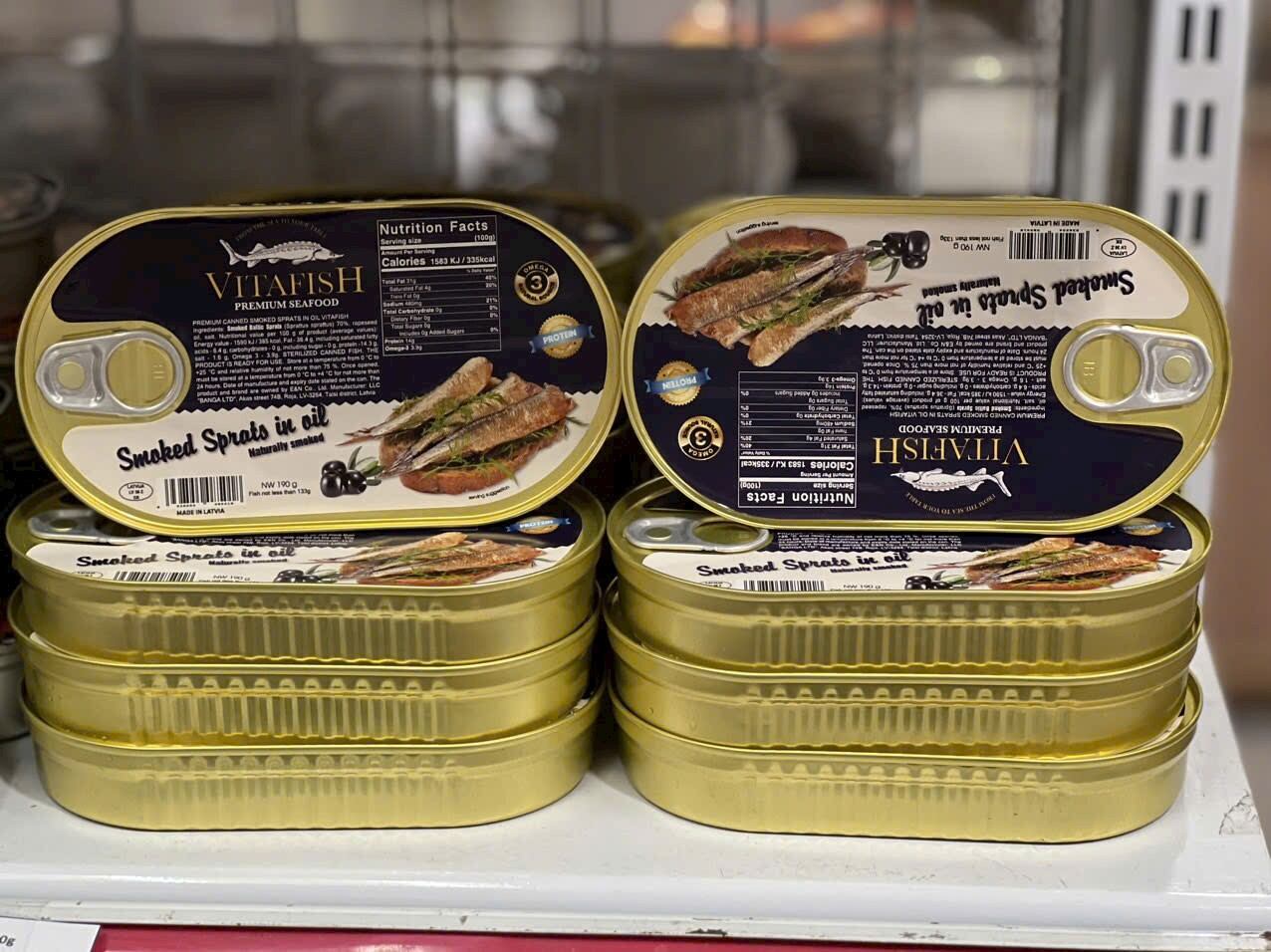 Cá trích ngâm dầu 175g (cá nhỏ) nhập khẩu Nga
