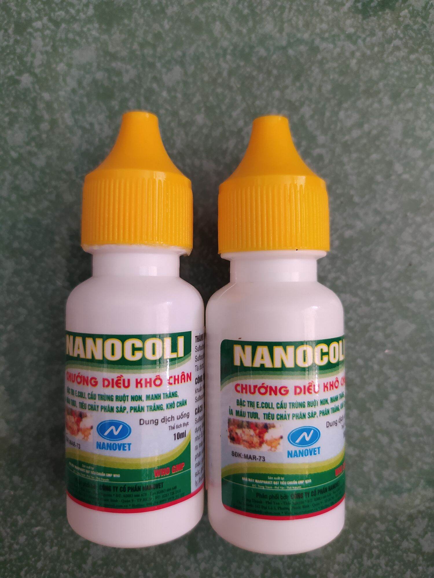 Nanocoli lọ 10ml Ecoli chướng diều khô chân cầu trùng ruột non, manh tràng tiêu chảy phân sáp, phân trắng