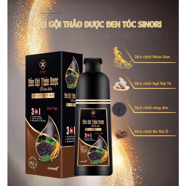 Dầu gội phủ bạc thảo dược Đen - Nâu Dạ Thảo Liên