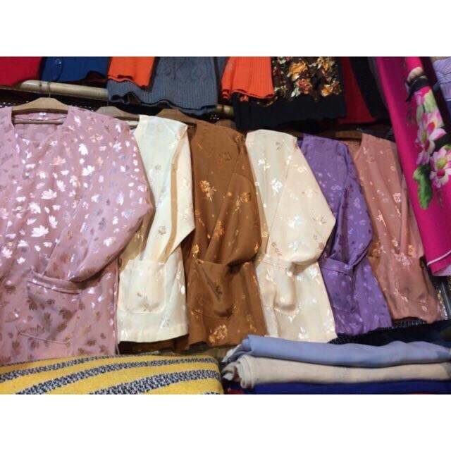 Áo Gấm Bà Ba Bà Già, Áo Cánh Dài Tay Người Già Kiểu Áo Cài Cúc