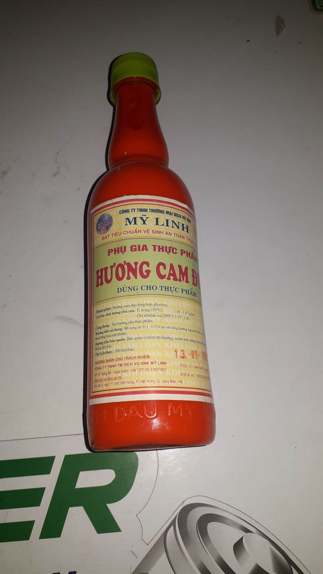 Hương cam đục chai 500ml