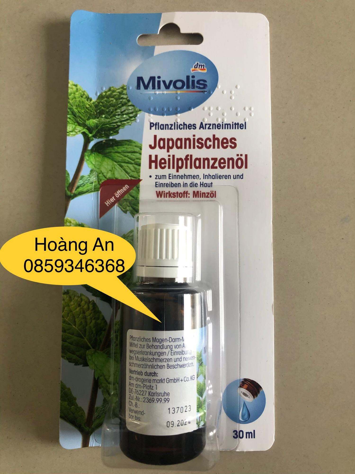 Tinh dầu bạc hà Mivolis 30ml của Đức