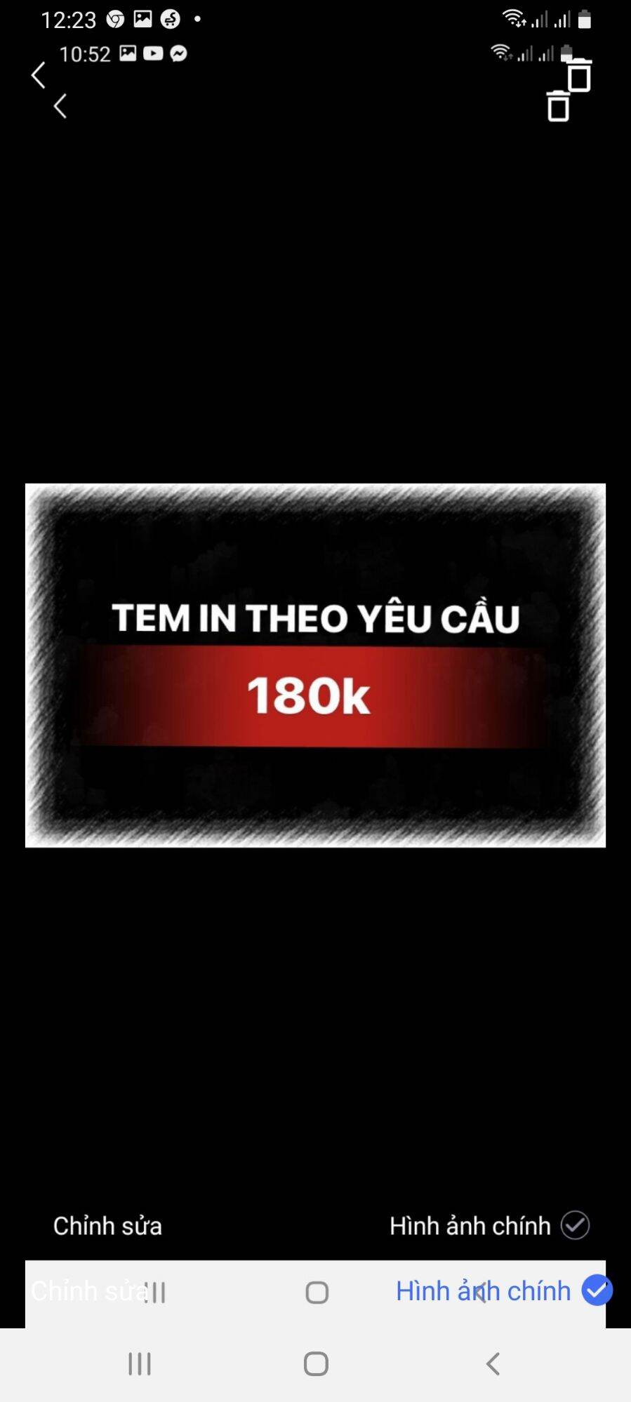 Tem in theo yêu cầu