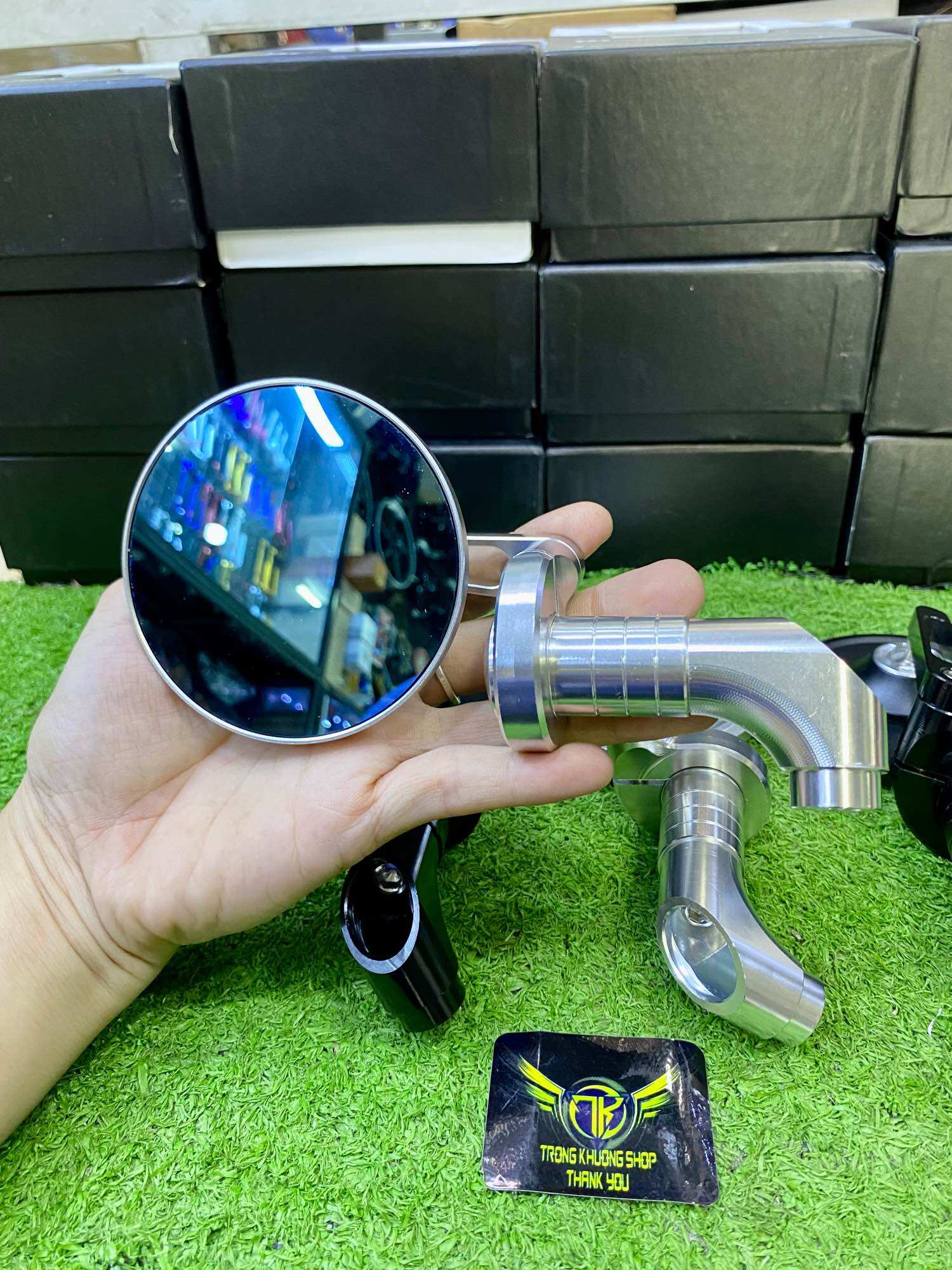 GƯƠNG CHIẾU HẬU M.VIEW TRÒN FULLBOX CAO CẤP ĐỦ PHỤ KIỆN