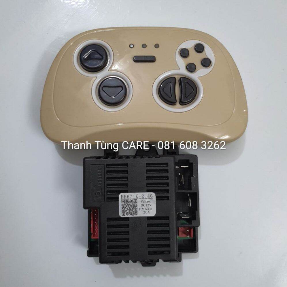 Bo mạch - remote hh671k hoặc hh2158k 7a cho xe điện trẻ em 12v chính hãng