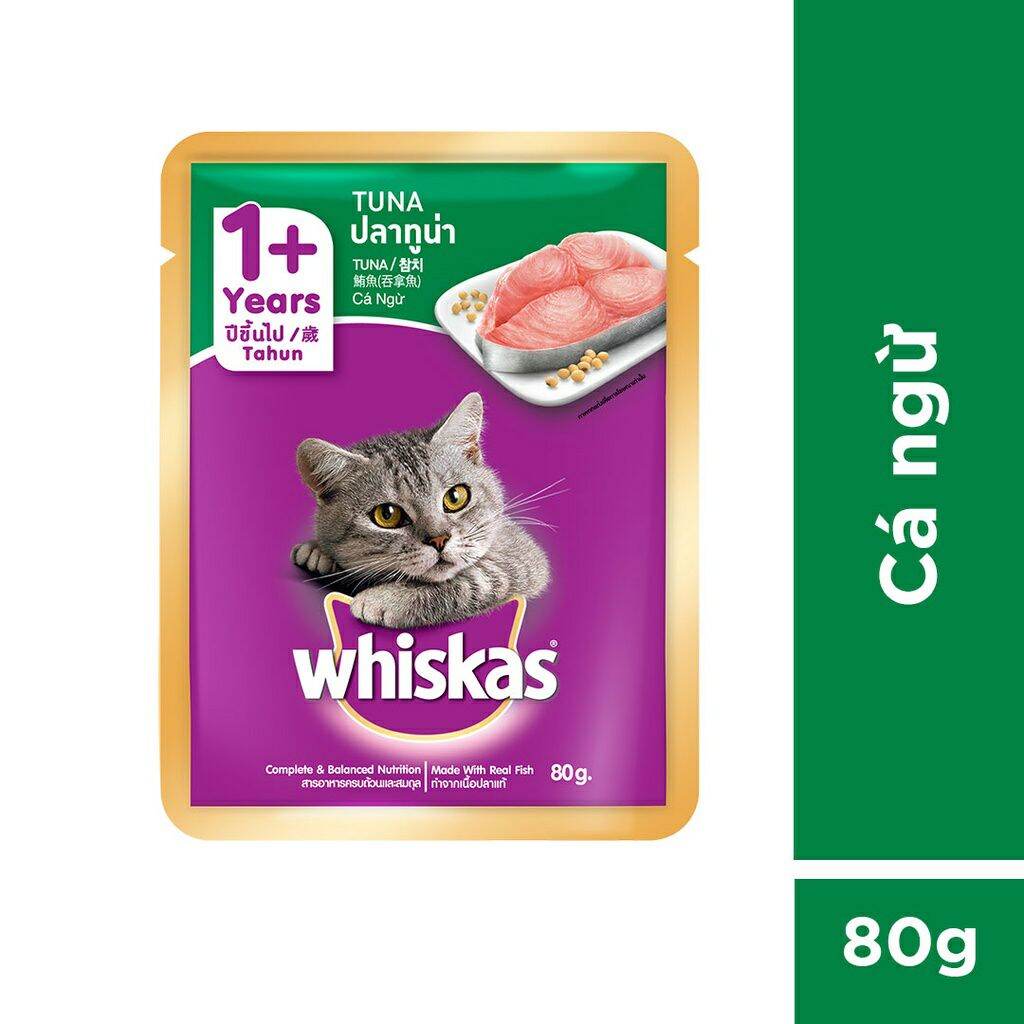 COMBO 24 GÓI PATE WHISKAS CHO MÈO - GÓI 80GR