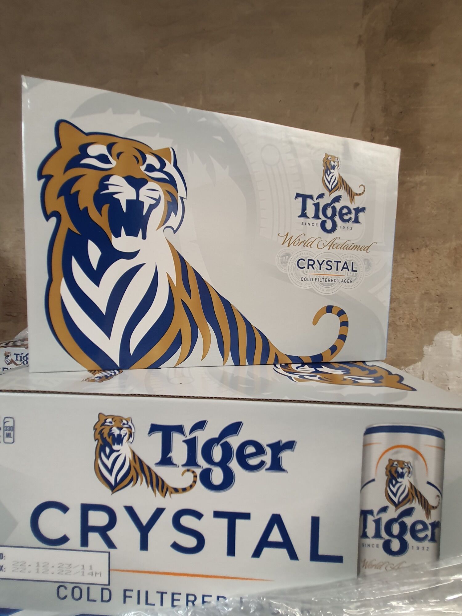 Thùng 24 lon beer tiger bạc x 330ml