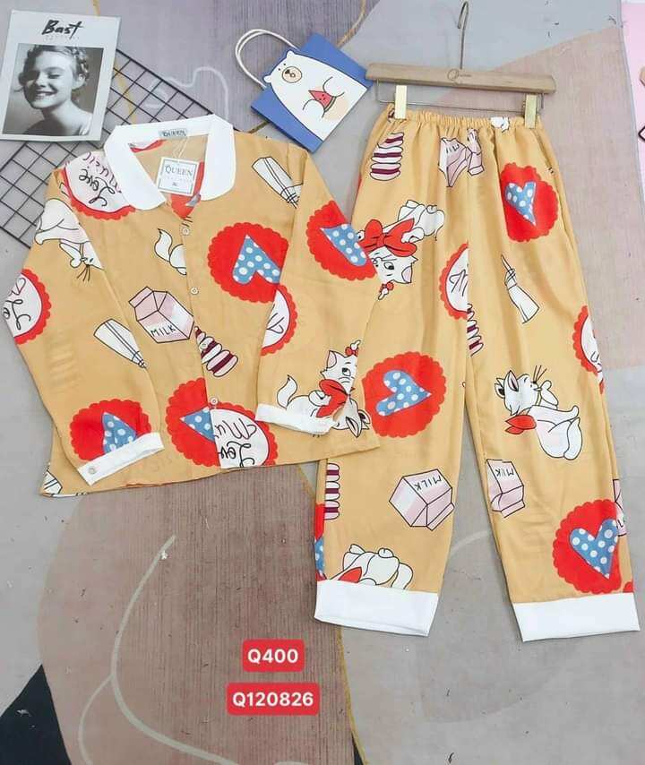 Bộ Mango Bingsize Cổ Sen  Dài Dài. Freesize Dưới 68kg