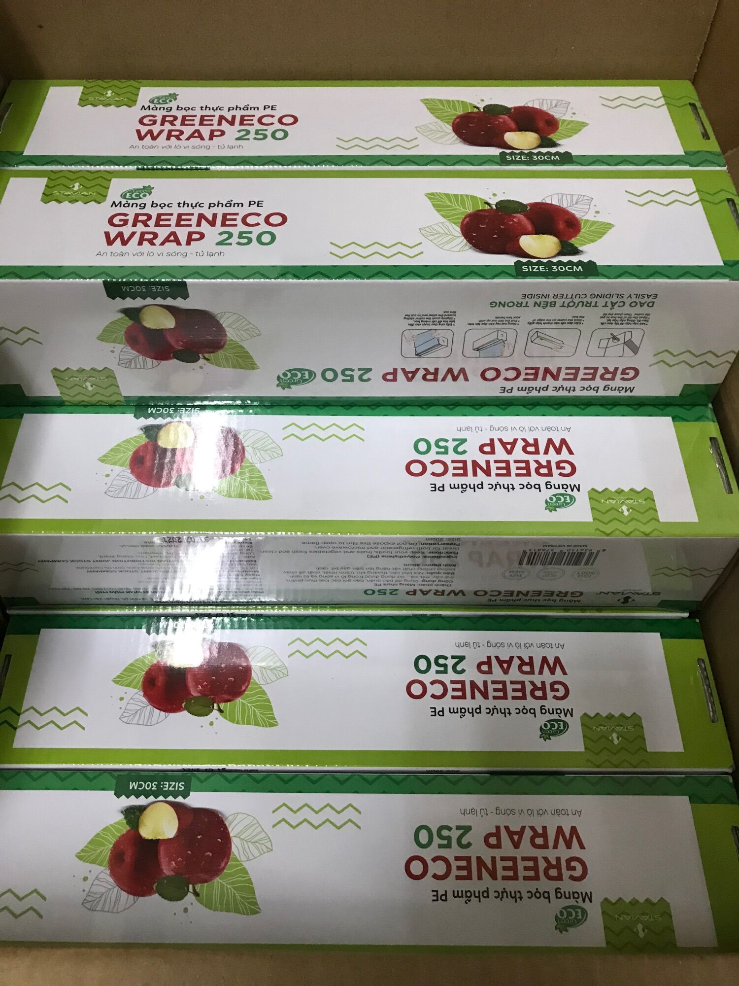 Combo 2 Cuộn màng bọc thực phẩm Green Eco 30cm*75M