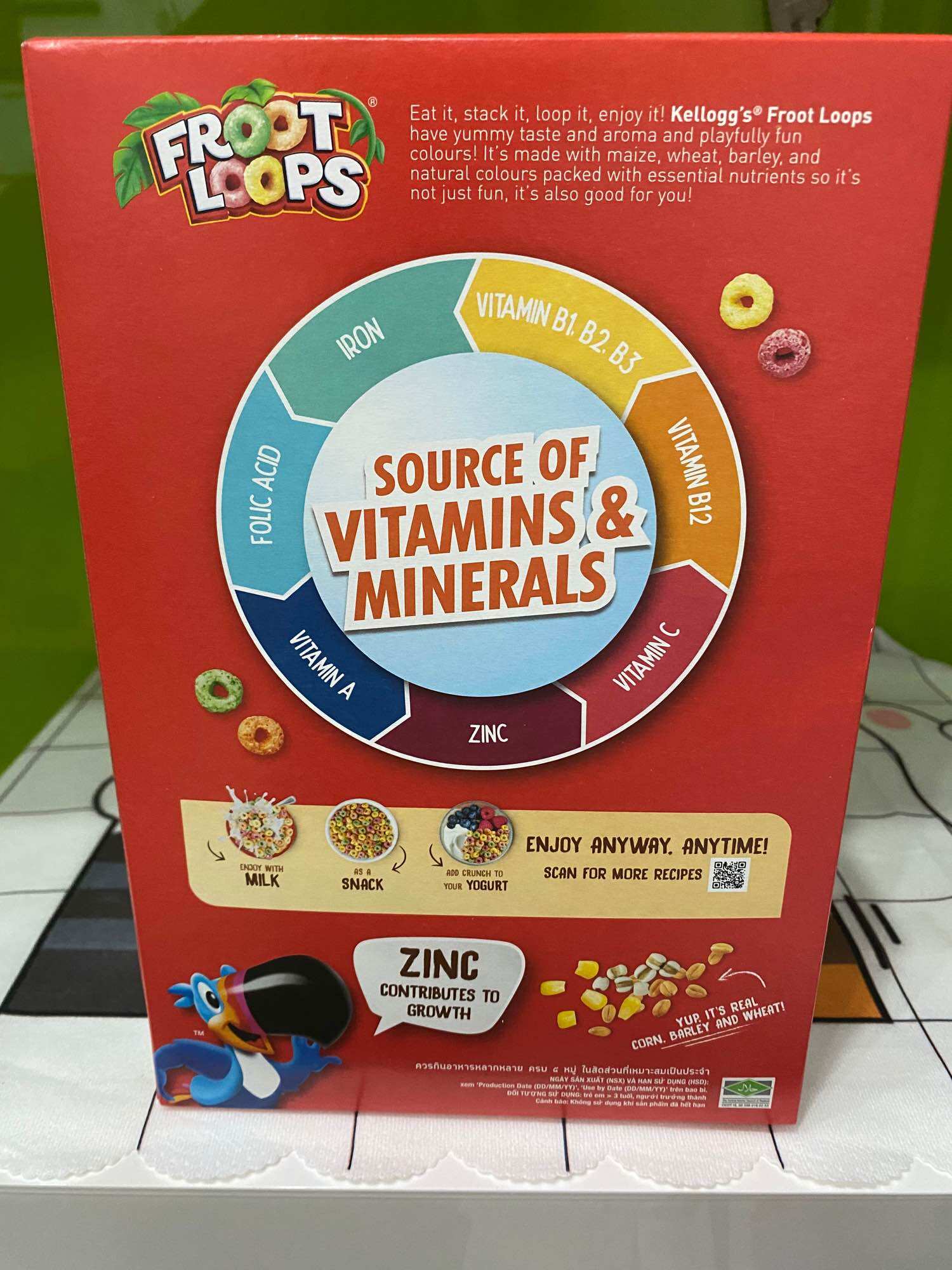 Ngũ cốc ăn sáng Kellogg's Froot Loops 150g