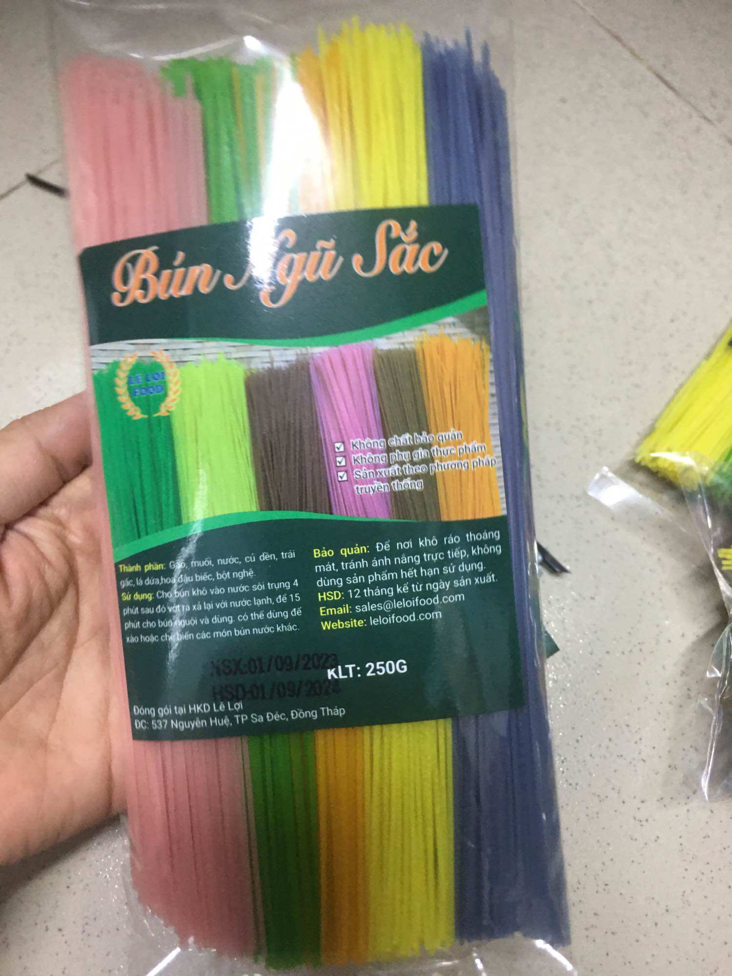 Bún gạo ngủ sắc rau củ 250g