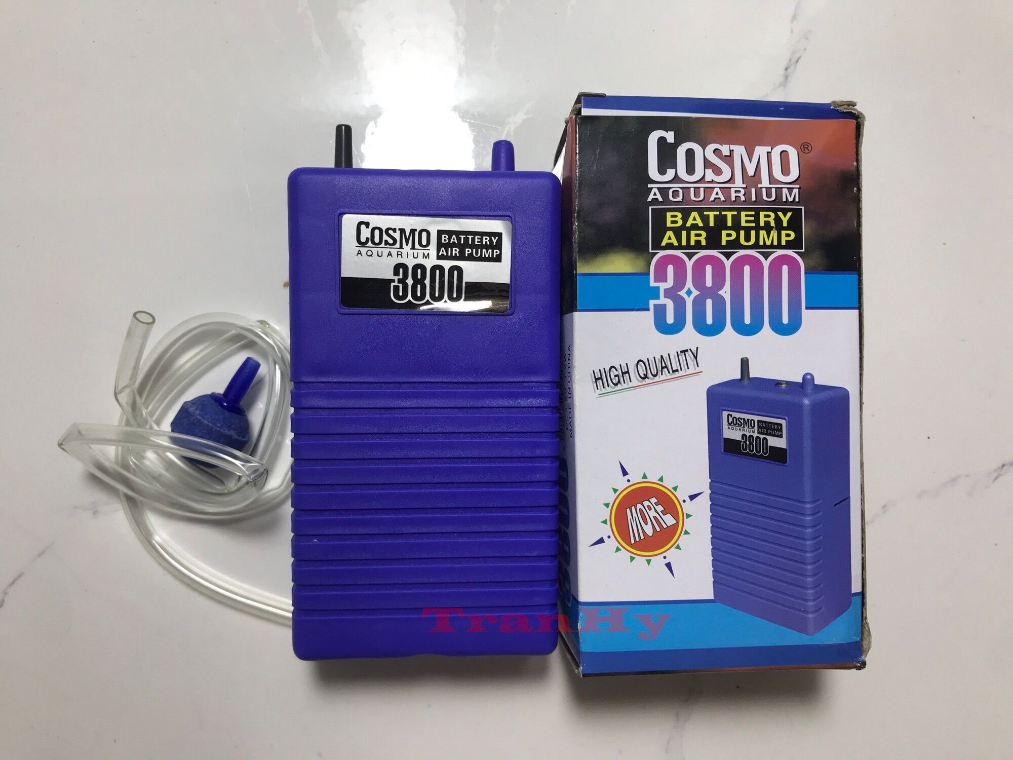 Máy sủi oxy cho cá chạy pin, máy thổi oxy cho cá chạy pin COSMO 3800