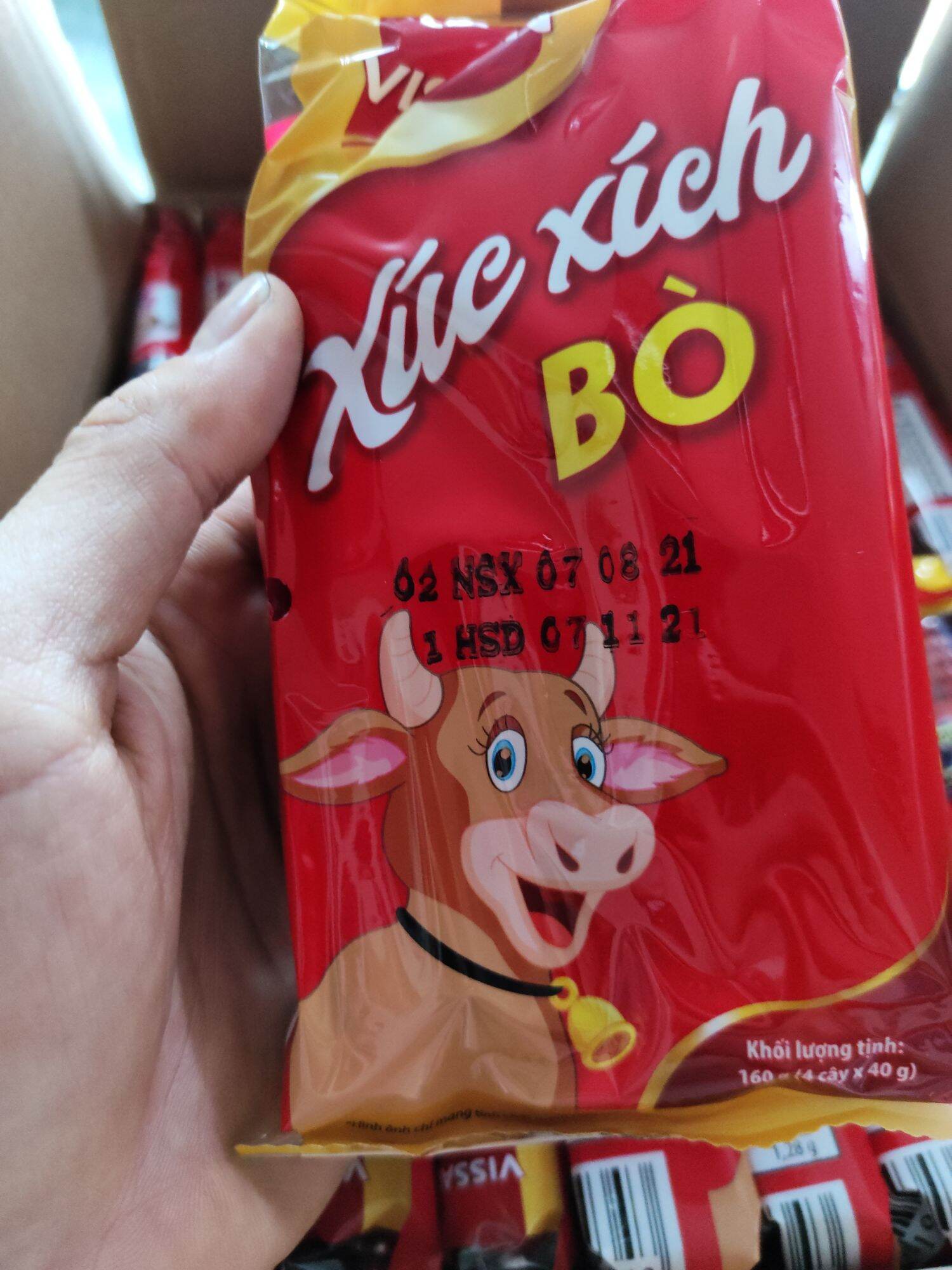 Xúc xích bò | ăn liền | vissan 160g