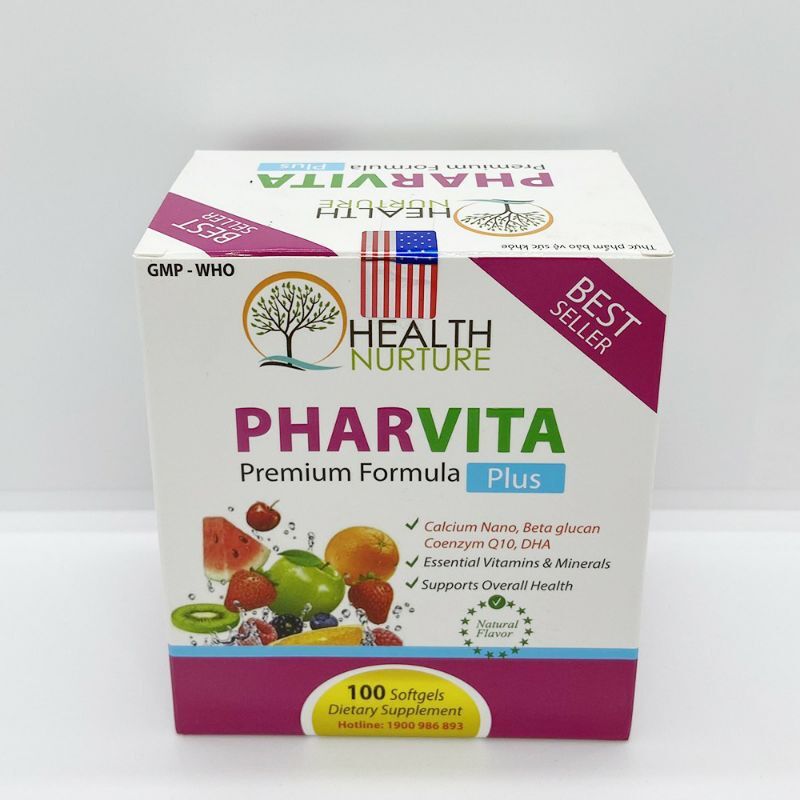 Vitamin tổng hợp PHARVITA PLUS bồi bổ cơ thể, bổ sung khoáng chất,tăng cường đề kháng