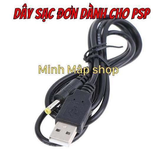 Cáp sạc 2 in 1 dành cho máy game PSP 1k/2K/3K