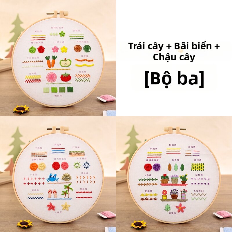 Bộ Kit Thêu DIY Dễ Dàng Cho Người Mới Bắt Đầu