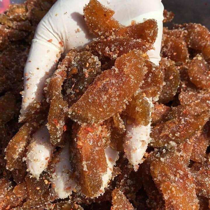 Mứt cóc cay chẻ lát 500g (Mứt cóc rim chanh muối)