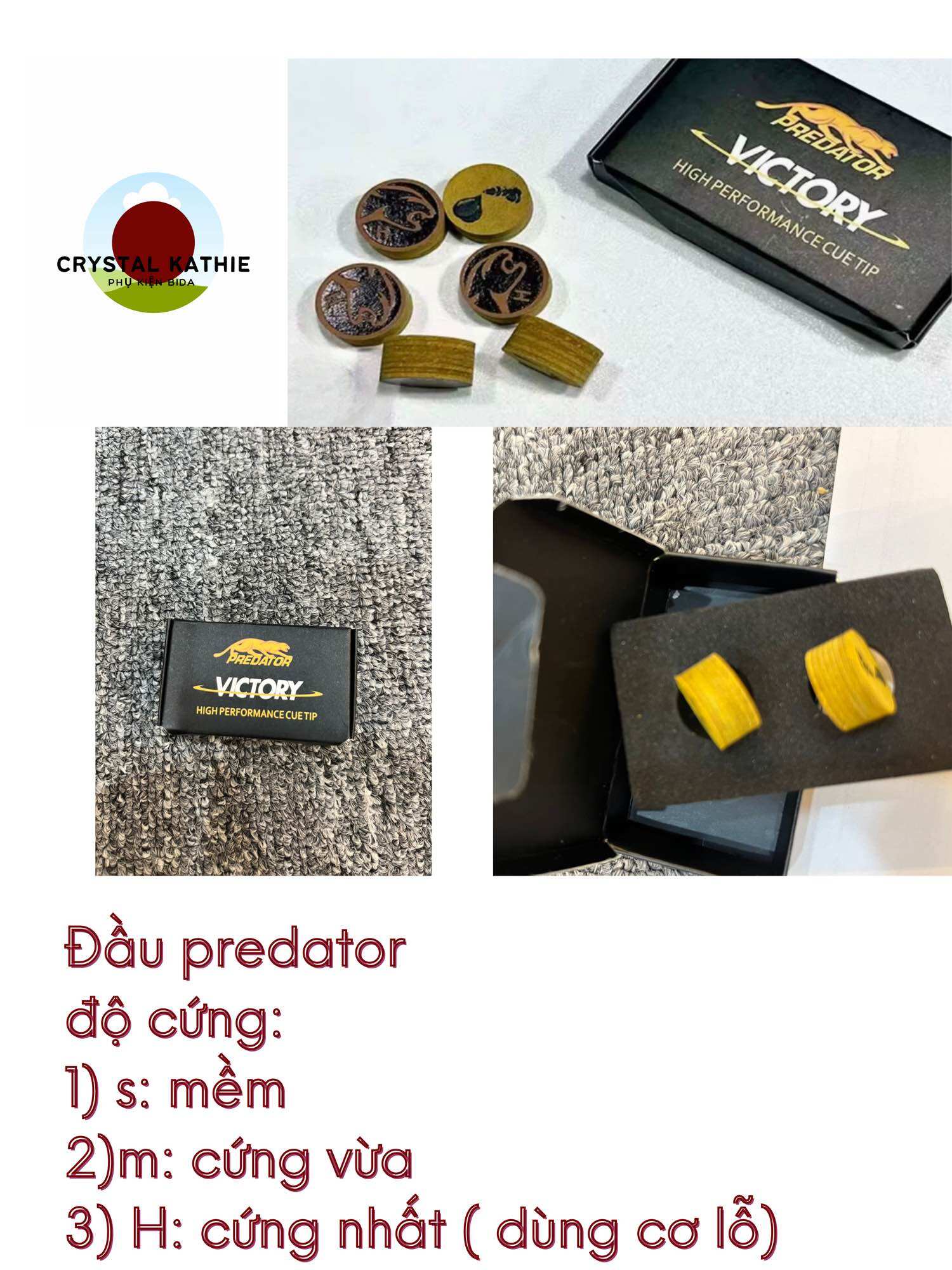 Đầu cơ bida Predator vàng 150K/cái
