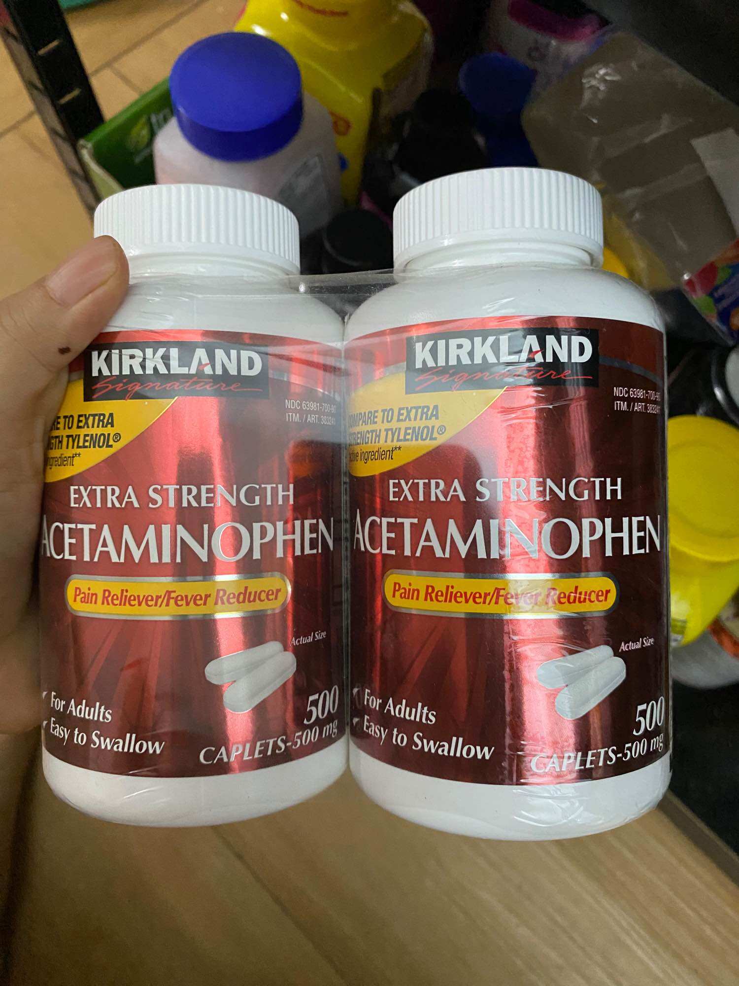 1 chai lẻ Ácetaminophen 500 viên của Mỹ