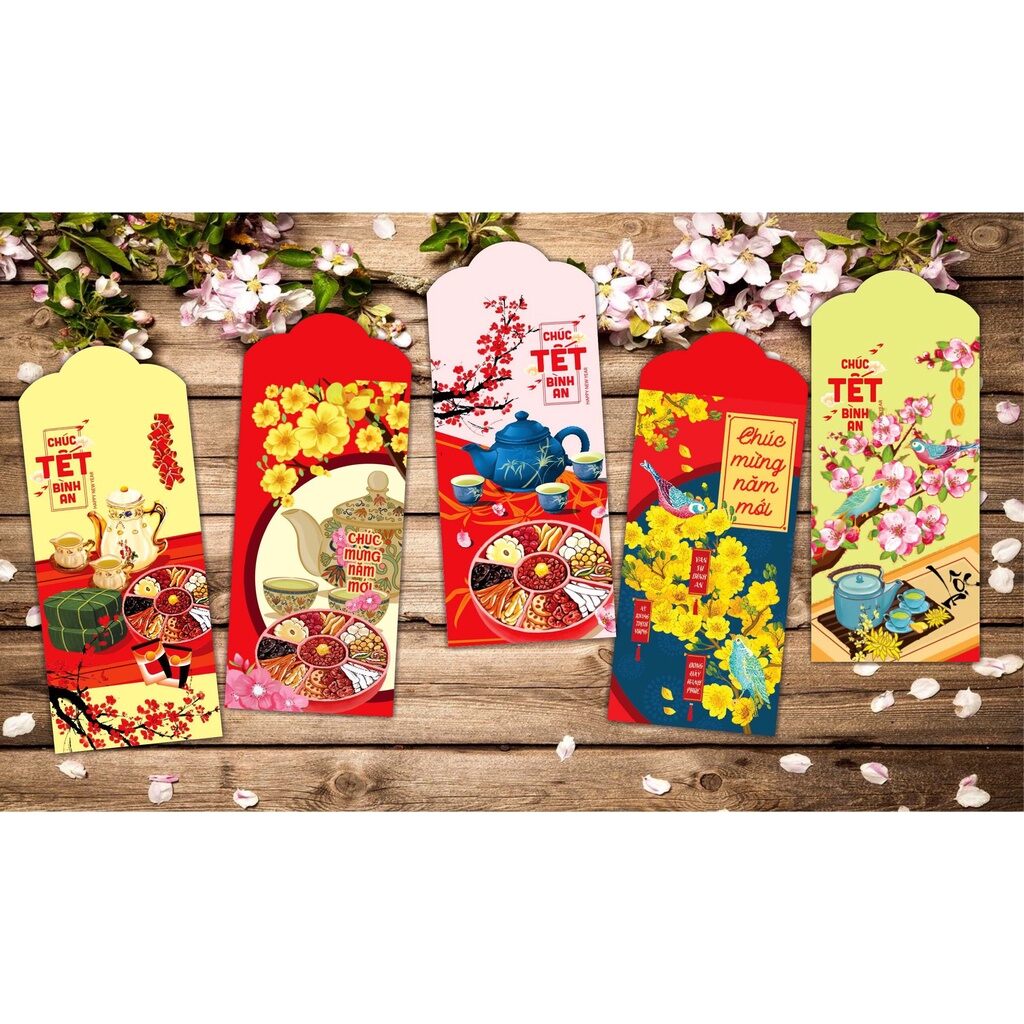 Combo 5 bao lì xì Tết