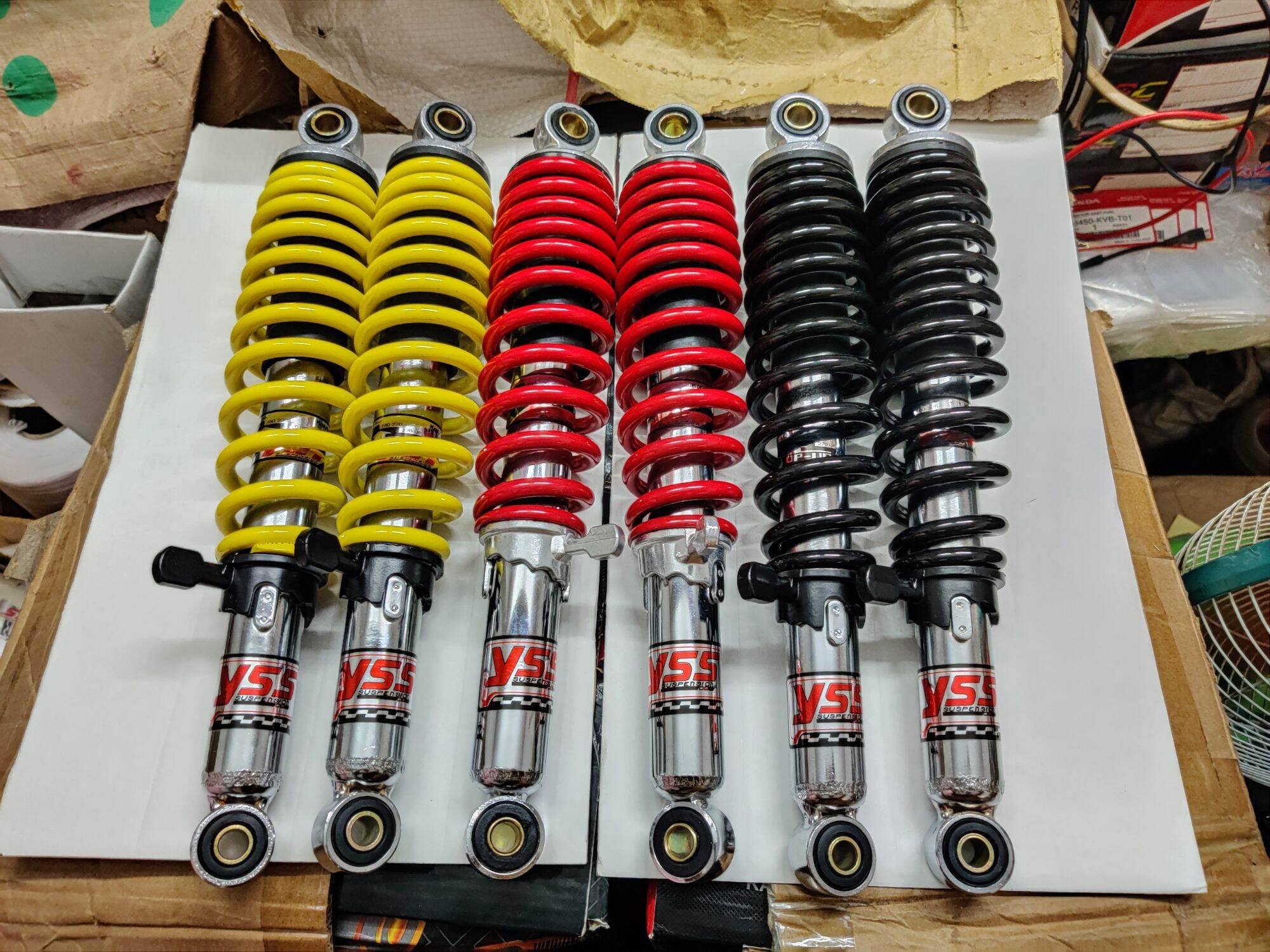 Phuộc Yss tải 200_300_500kg lắp Dream Wave Elegant RSX Angel Suviva Win Caphe Axelo Galaxy MD Charly Blade Cub....