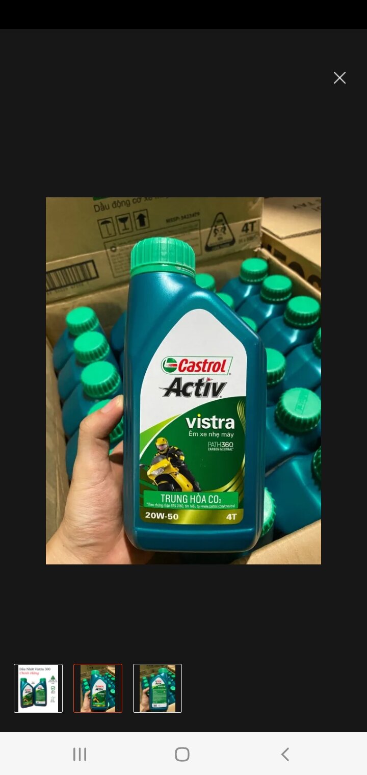Dầu Nhớt Xe Máy Castrol Activ Vistra 20W50 (800ml)