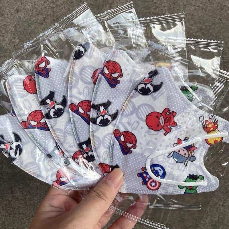 gói 10 khẩu trang siêu nhân bé từ sơ sinh đến 10 tuổi