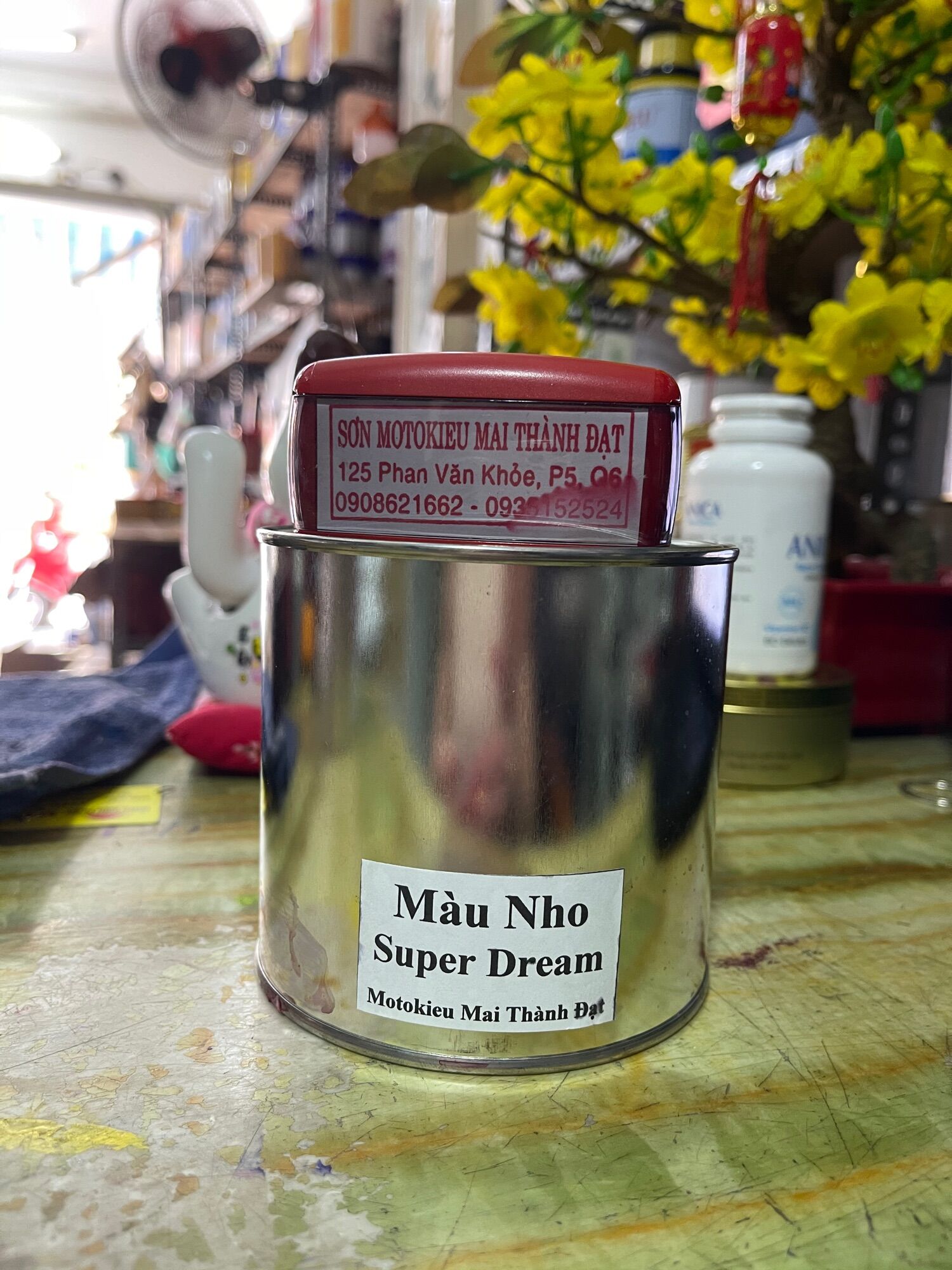 Sơn màu Dream Thái và Dream Super Đóng lon 500gam