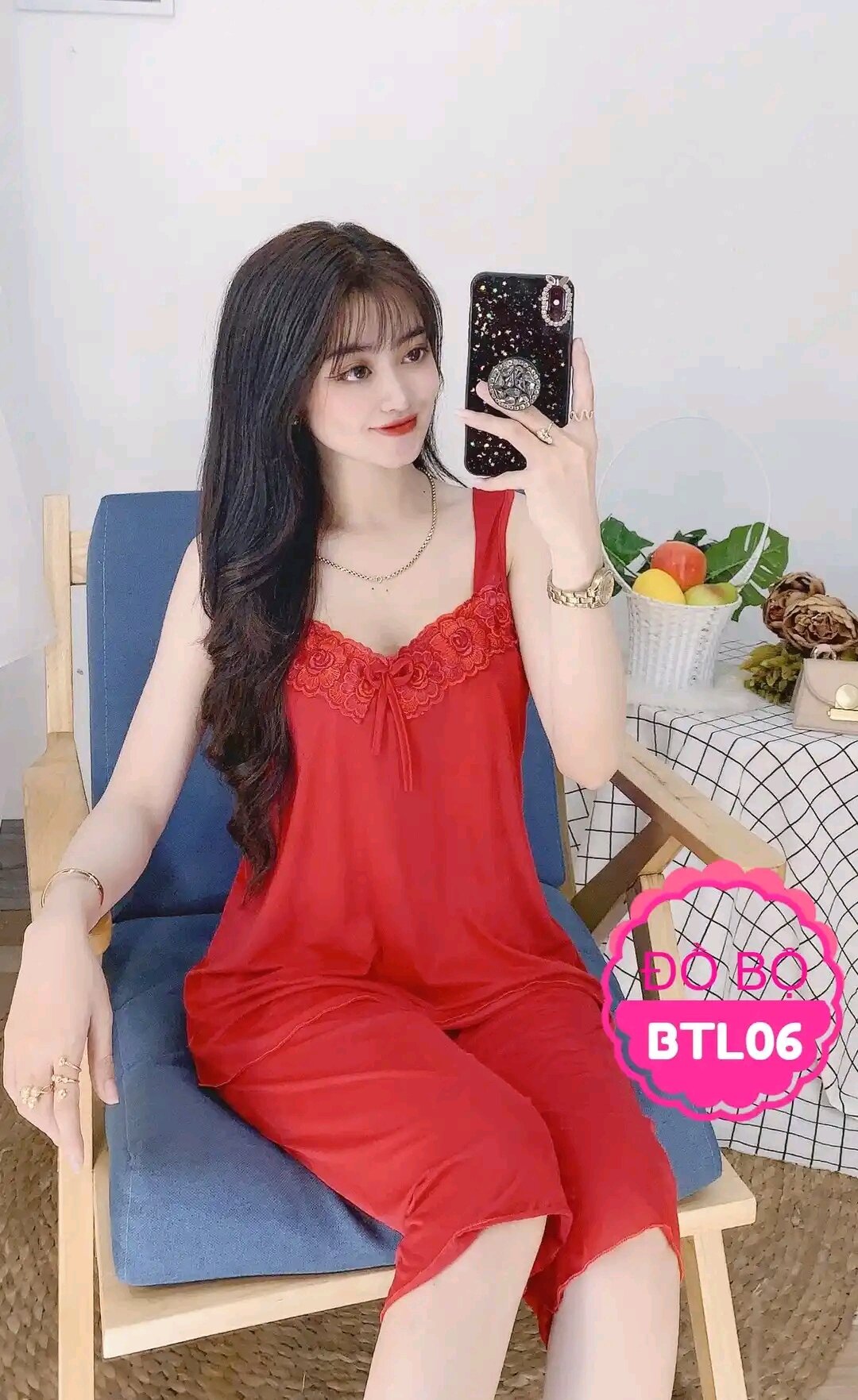 Đồ bộ lửng thun lạnh - A71