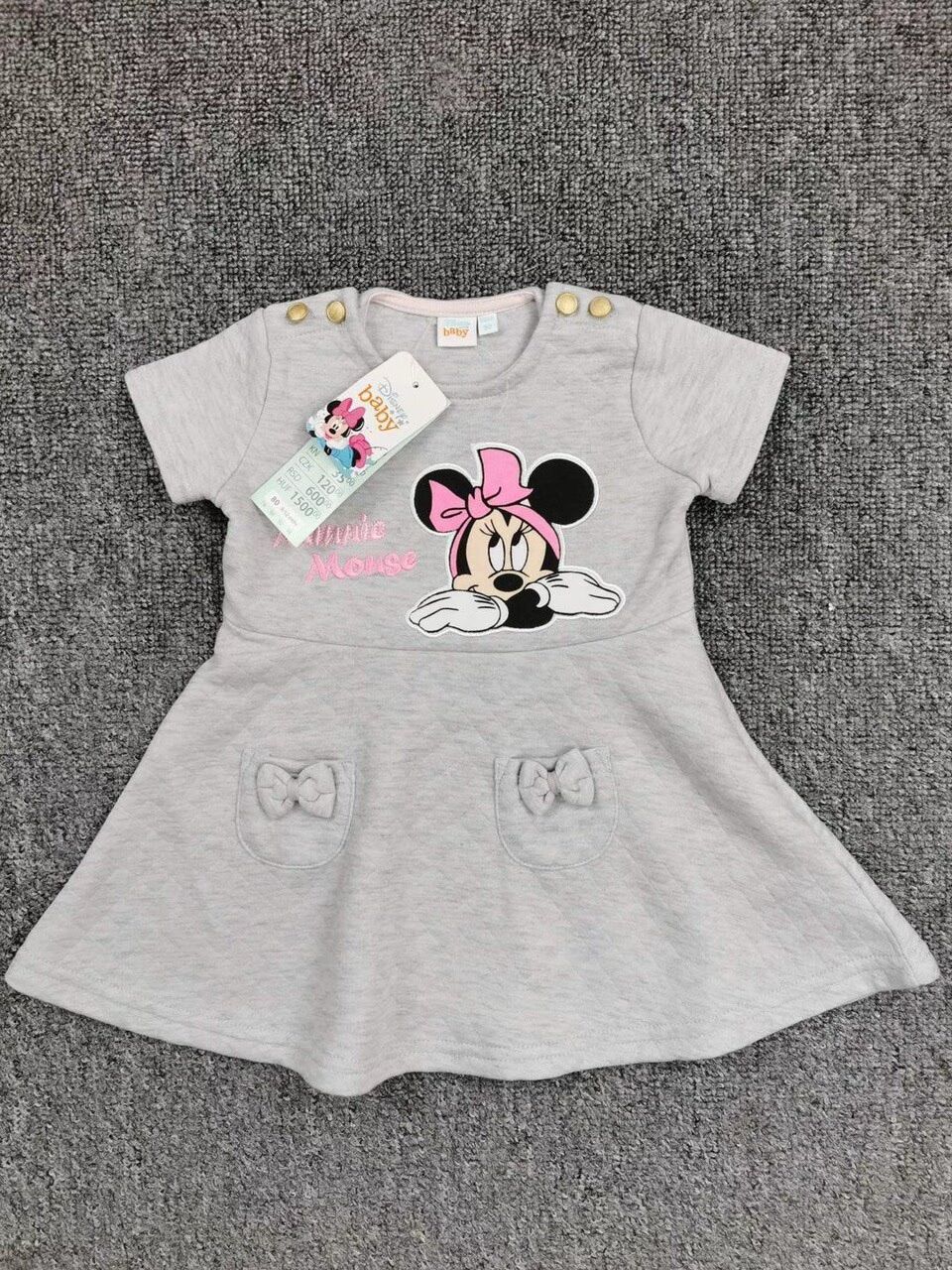 Váy Mickey 2 màu siêu xinh bé gái