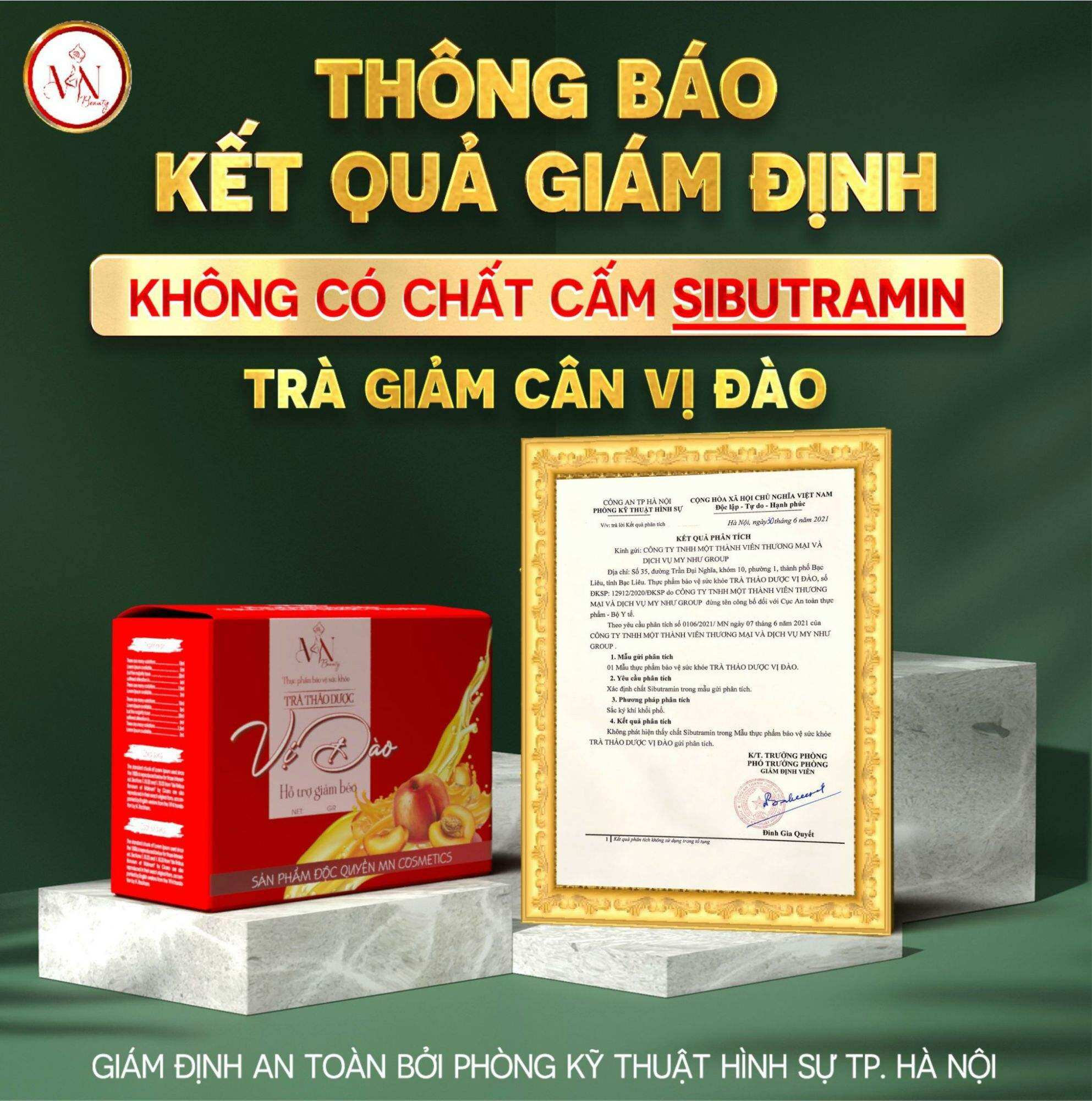 Trà giảm cân vị đào