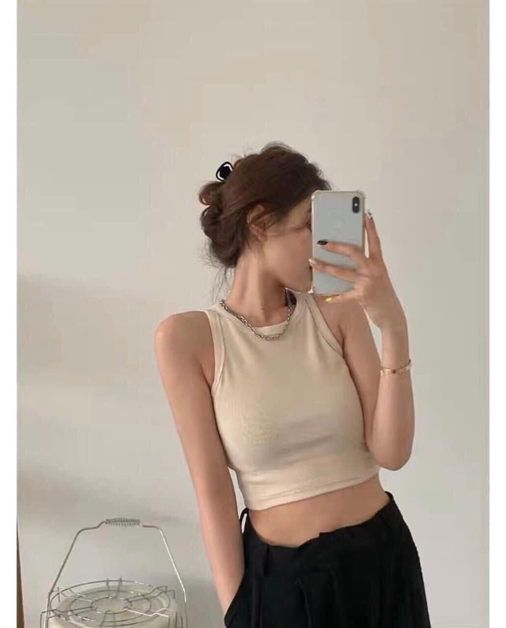 ÁO CROPTOP BA LỖ HỞ EO CỰC CHẤT B3