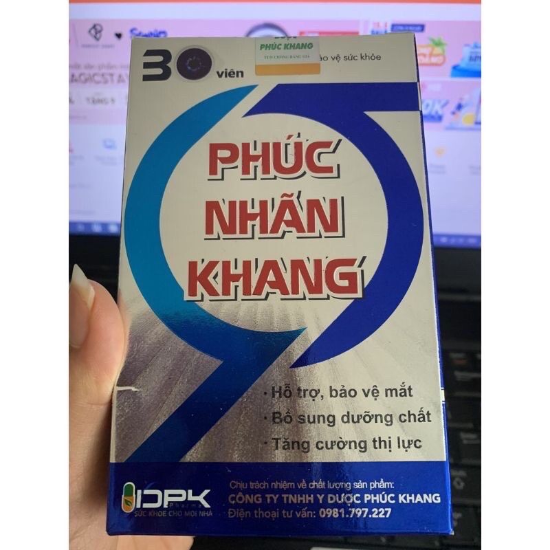 Phúc Nhãn Khang cam kết chính hãng