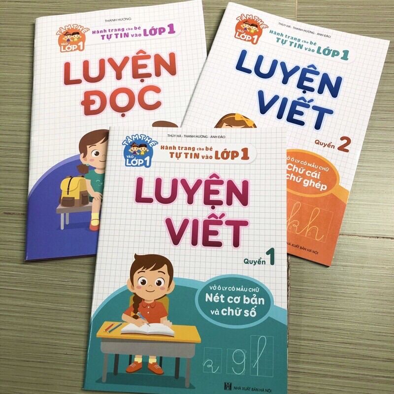 Combo 3 Vở Luyện Viết Cho Bé Tự Tin Vào Lớp 1