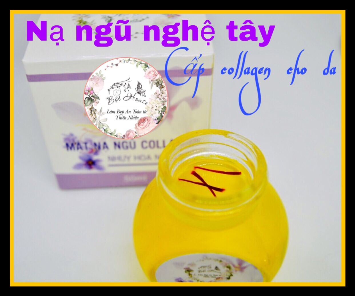 (Bộthouse)Mask Nạ Ngũ Collagen Nghệ Tây - Spa Tại Nhà