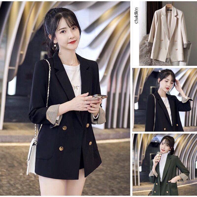 Áo vest 2 lớp tay lật cúc