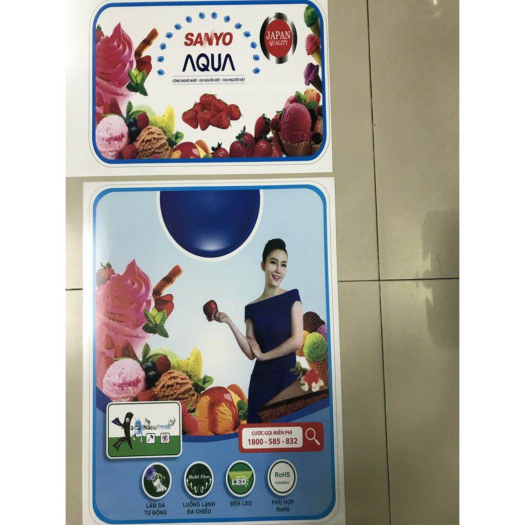 combo 5 tem dán tủ lạnh Sanyo