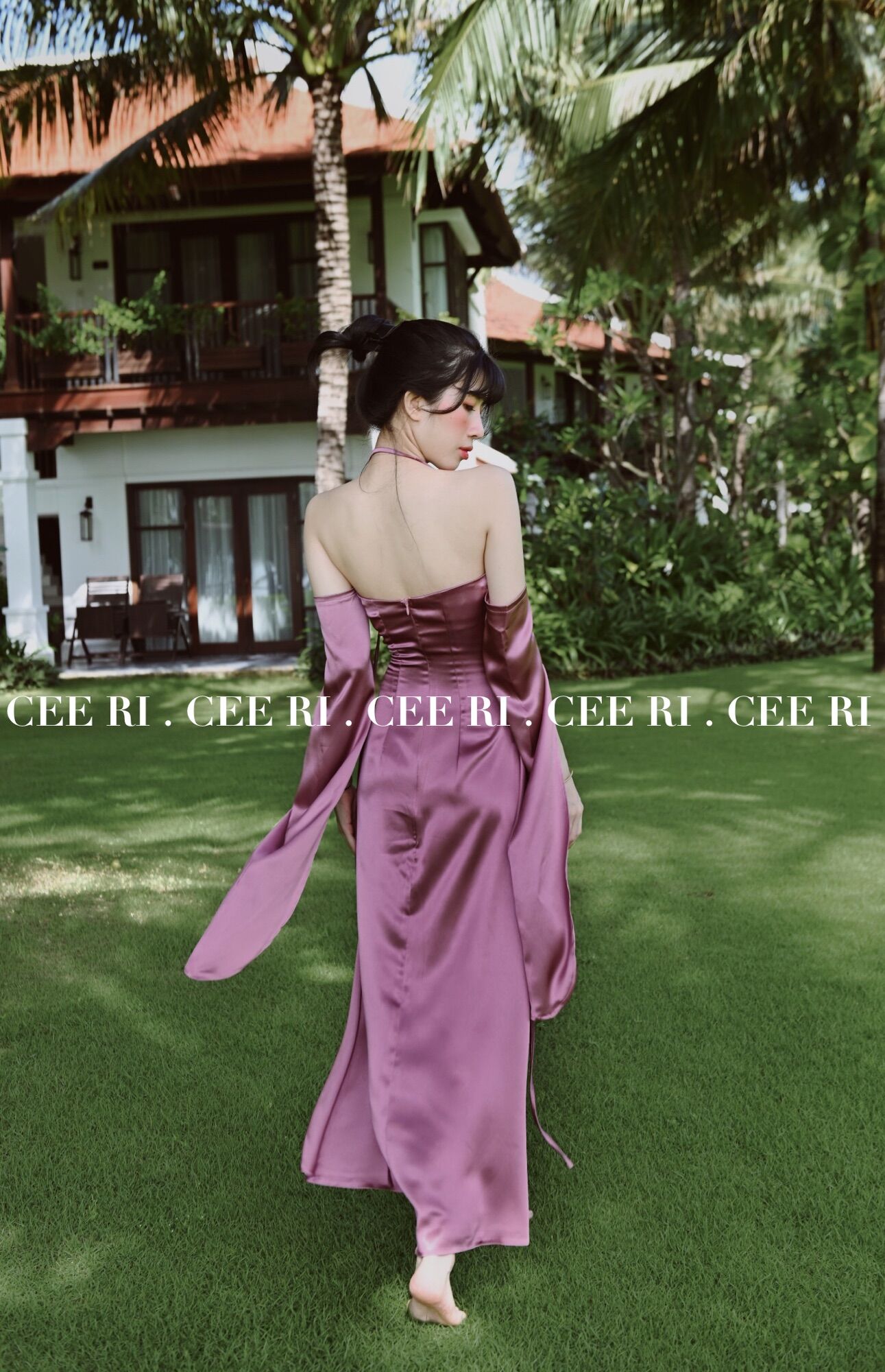 ( ẢNH THẬT - CHÍNH CHỦ CEE RI ) Váy lụa thiết kế cao cấp by Ceeri