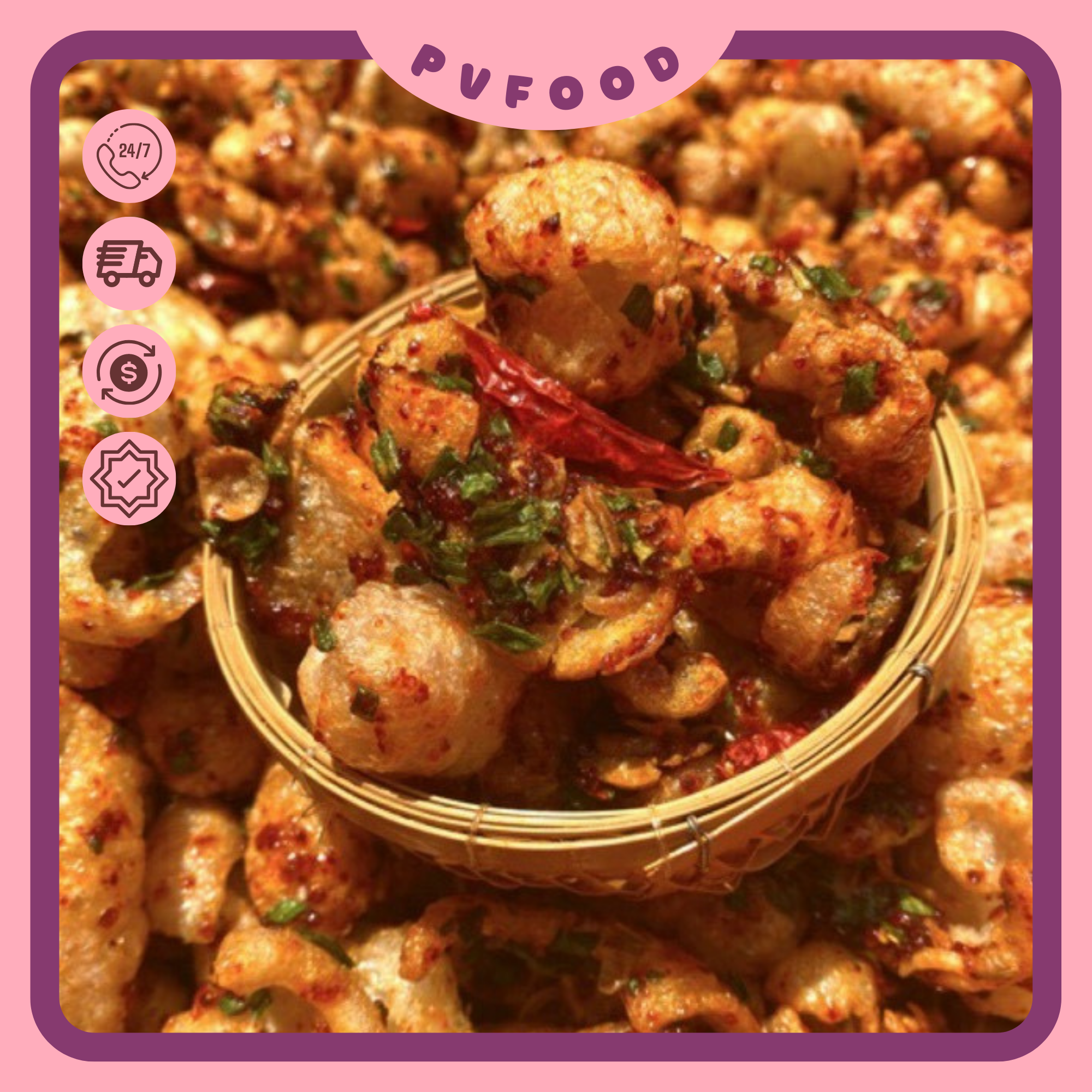 Da heo sấy mắm hành hũ 150g